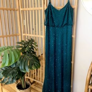 Gorgeous teal Adrianna Papell formal gown ✨